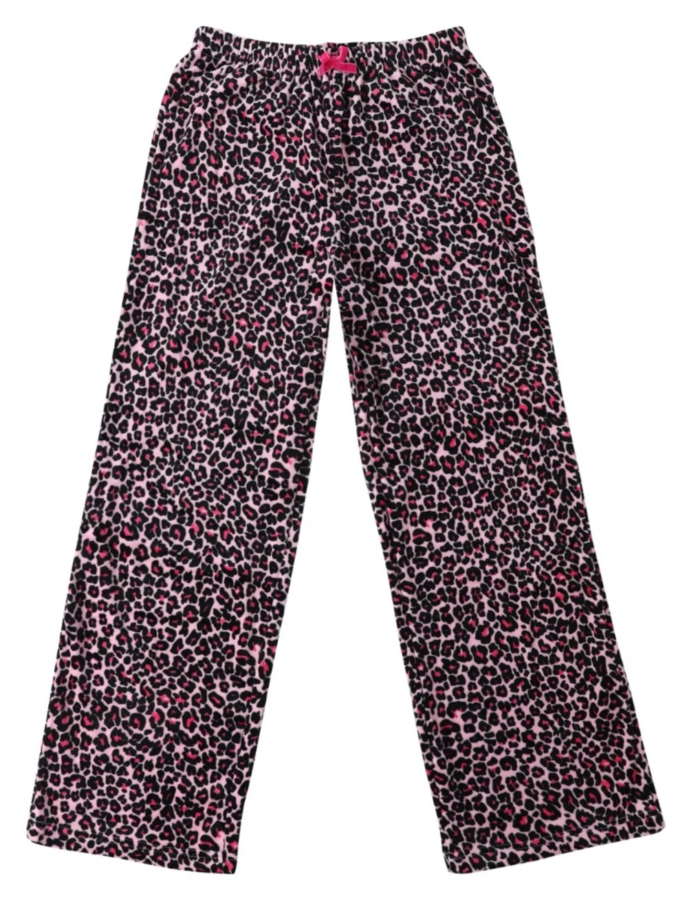 Plush Leopard Print Lounge Pants
